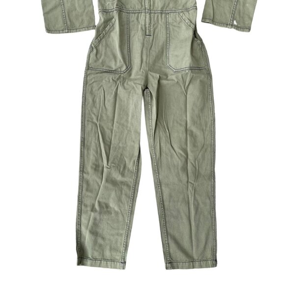 ✨ Free People x Sandrine Tre’s Cool Army Green Jumpsuit SZ M - Picture 3 of 9